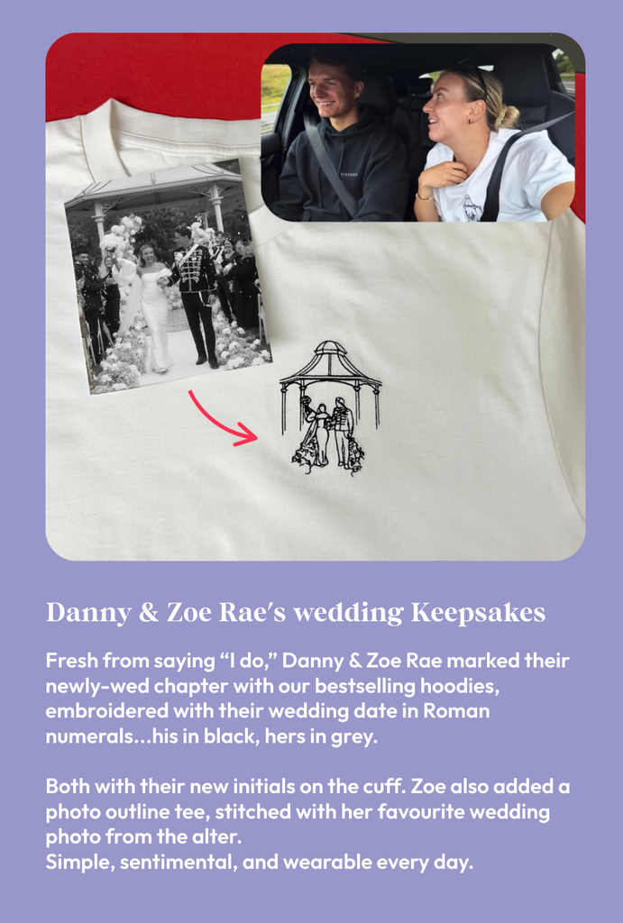 Danny & Zoe Rae's wedding Keepsakes