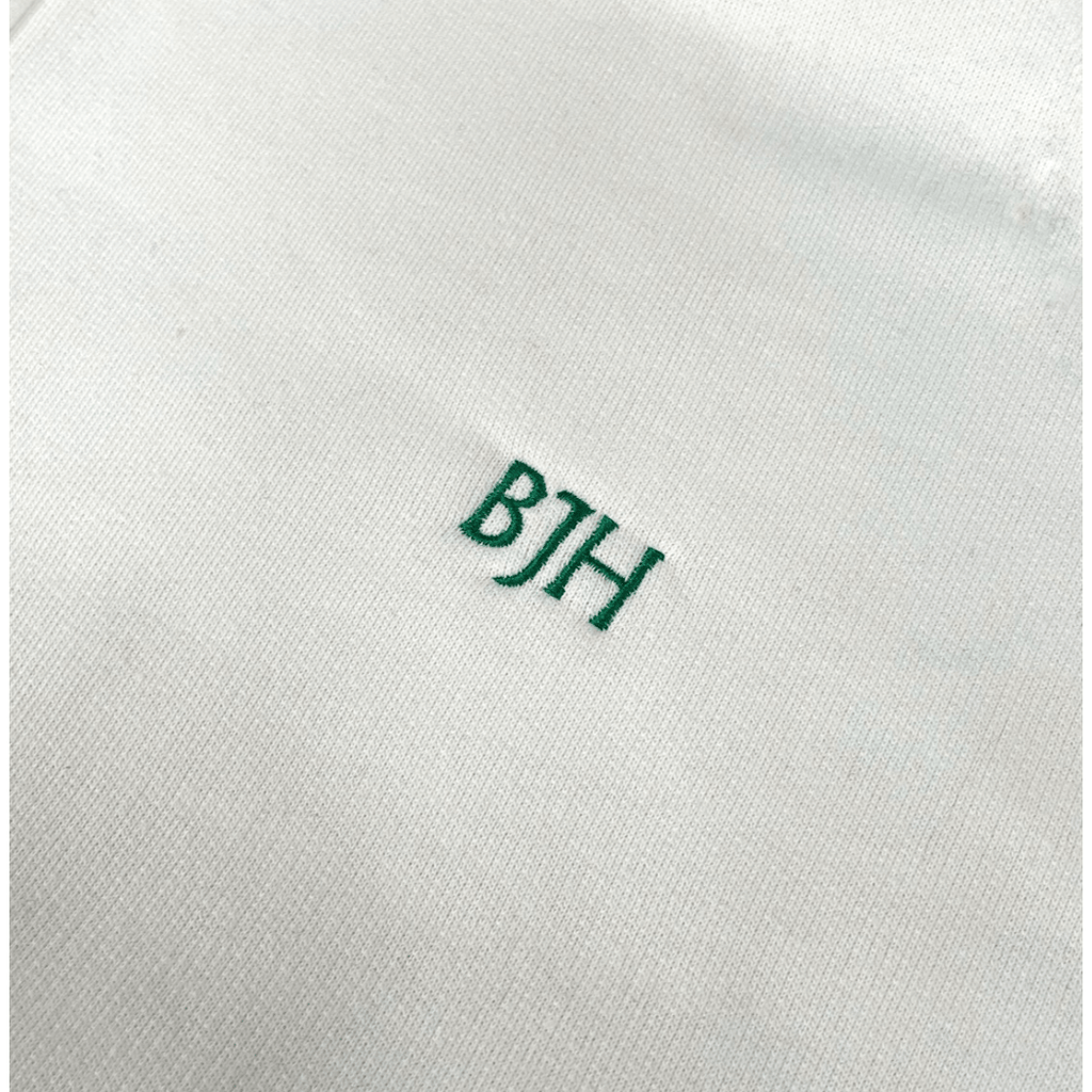 High quality initials embroidery on clothing